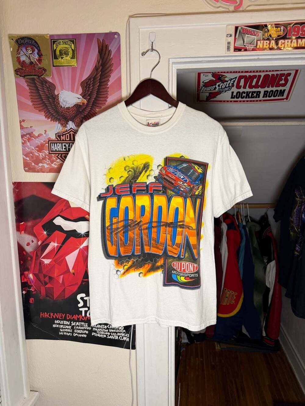 Vintage Chase Authentics NASCAR Jeff Gordon DuPont Motorsports Racing T-Shirt